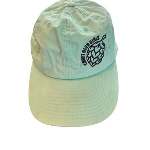 Mint Green Ball Cap with Craft Beer Girls Logo
